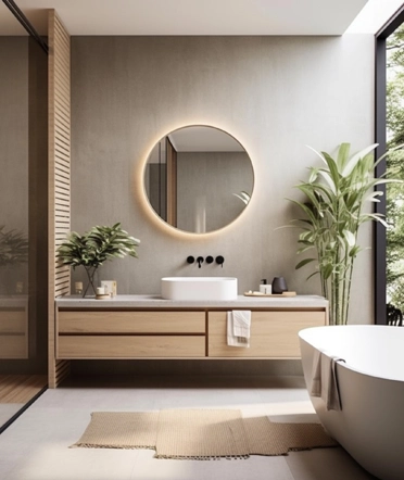 Une salle de bain moderne